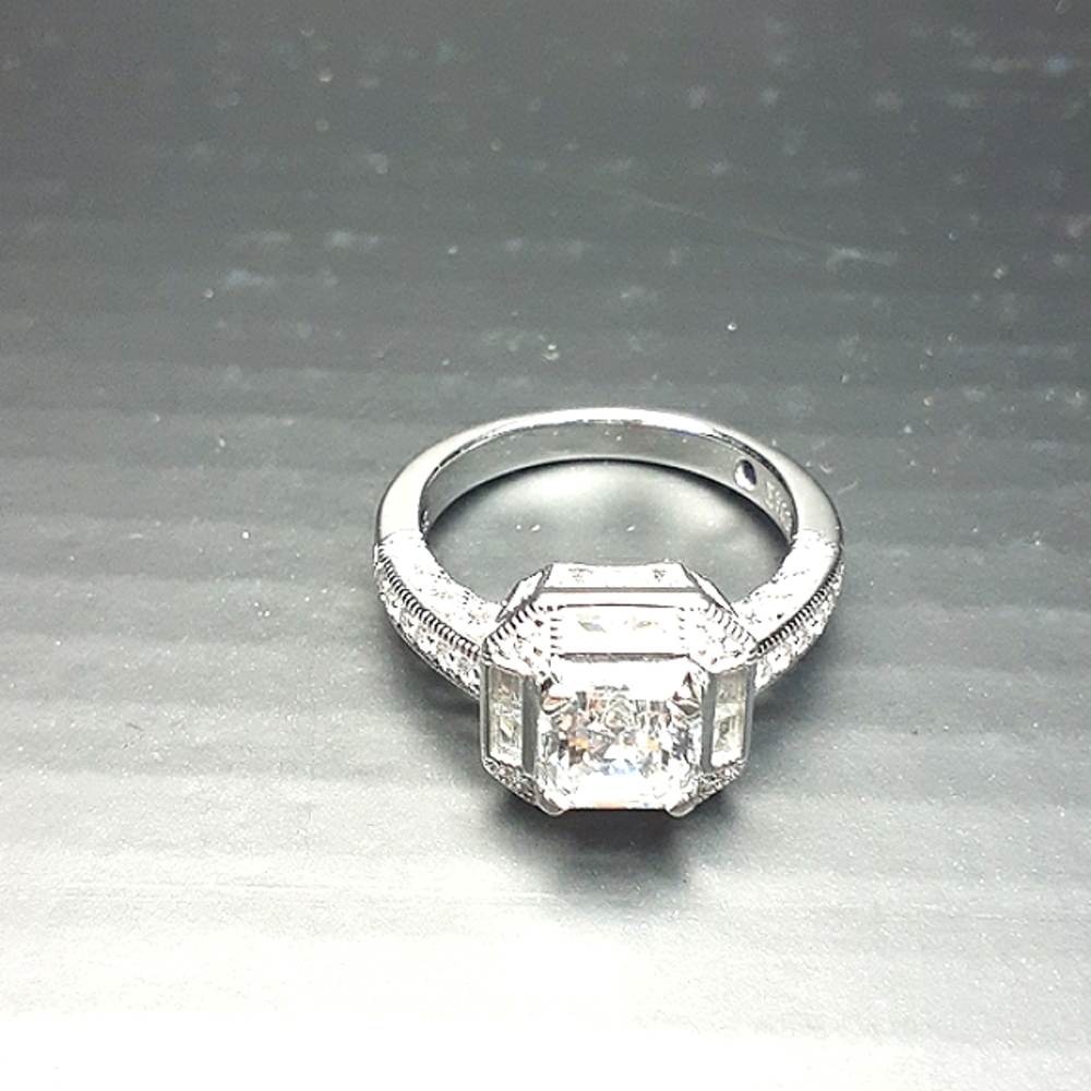 Vanna K 925 Silver Ring With Cubic Zirconia Stones Size 8